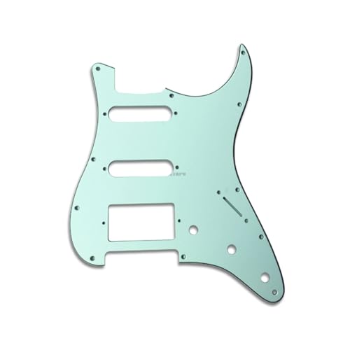 Pickguard pour guitare électrique ST SSH plaque blanche et noire 3 plis