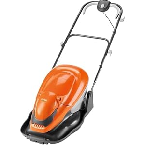 Flymo EasiGlide 360 Hover Collect Lawn Mower - 2000W Motor, 36cm Cutting Width, 26 Litre Grass Box, Folds Flat, 10m Cable Length, Orange and Grey