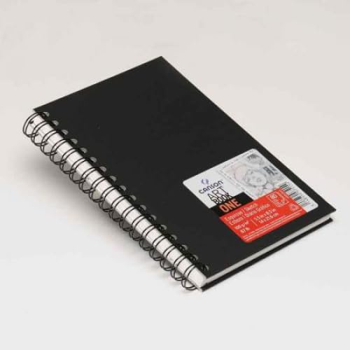 Lot de 6 Carnet 80 feuilles Art Book One 21,6x27,9 100g/m², reliure spiralée, couv. noire