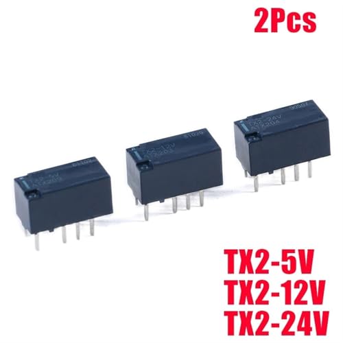 Relé TX2-24V de 2A con 8 pines para conmutación eficiente de señal en PCB 2