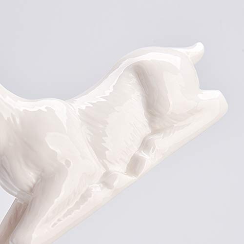 Statue de cerf en céramique RLKHXBS pour décoration de table et salon - 4