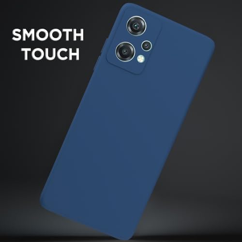 Image of Outlouders Back Cover for OnePlus Nord Ce 2 Lite 5G | Camera Protection | Durable Soft Matte Silicone Bumper Case (Blue)