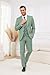 CKGJLJ Dusty Sage Green Wedding Suits 3 Pieces Men Suit Slim Fit Peak Lapel Dusty Sage Green Suit for Men Big and Tall Regular Fit 3-Pieces Formal Fashion Single Breasted Suits for Wedding Prom 4XL