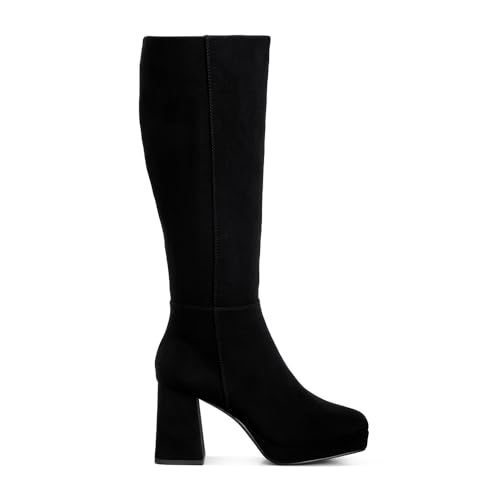 Ryo Calf-Length Micro Suede Boots