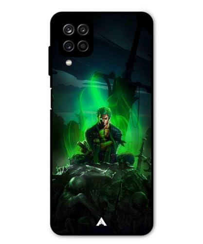 Image of Premium Anime 1 Case for Samsung Galaxy F12 (Glossy Finish) Soft-Touch Metal TPU Back Cover, Shockproof, Designer, Aesthetic Mobile Phone Case