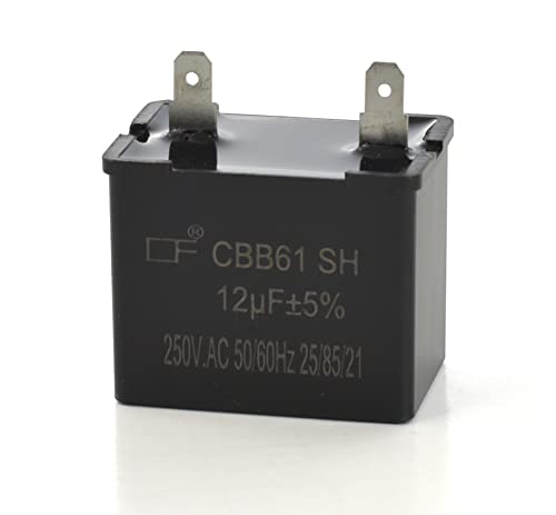 WPW10662129 Refrigerator and Freezer Compressor Run Capacitor W10662129 Compatible with Whirlpool Kenmore Maytag Replaces 945508 1100804 1114291