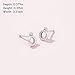 Pandora Jewelry Polished Crown O Stud Sterling Silver Earrings, No Box