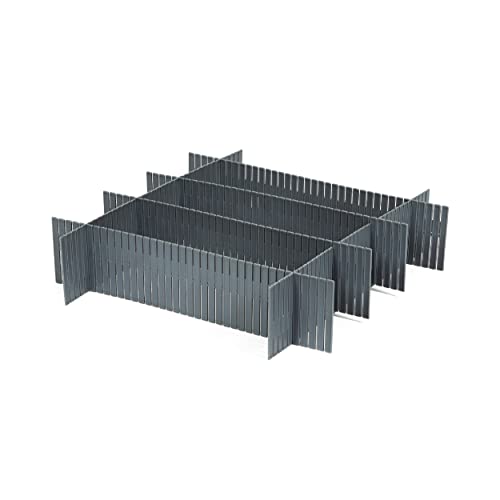 Compactor 3 Set Da 6 Separatori Cassetti, Grigio