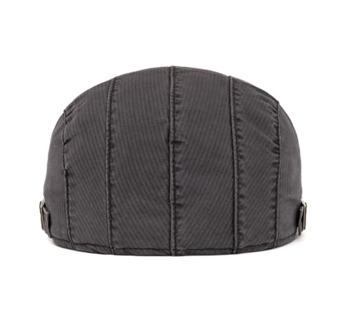Image of Cotton Newsboy Cap,Breathable Ivy Gatsby Cabbie Beret Hat for Men's Women Driving Hunting Golf