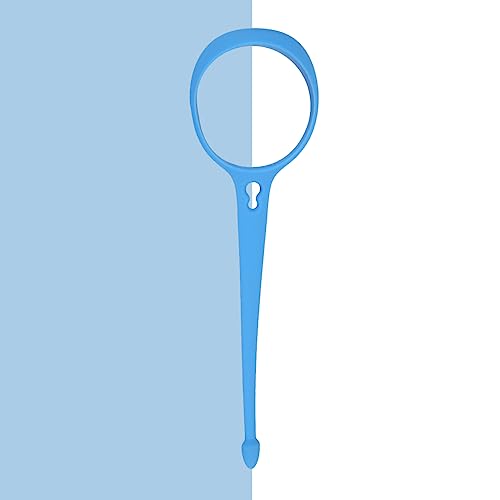 OHMY FIT Neo Magnetic Silicone Ring Strap for Water Bottle - Water Tumbler Strap Versatile Sports Bottle Ring - Water Bottle Carrier Strap for Gym, Backpack, Belt, Hiking, Outdoors & More (Sky Blue)