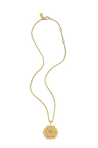 HOPE LOVE SHINE Mandala Necklace – “Everything You Need Is Within You” Engraved Pendant – Gold Spiritual Jewelry for Women, Self-Love Gift, Affirmation Necklace for Healing & Encouragement3