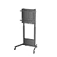 Ewent TV-Ständer mit Rollen für Plasma/LCD/LED-Bildschirme 60–100, bis 95 kg, Manuelle Höhenverstellung ohne Kraftaufwand, mit Kabelführung, VESA max. 800x600 mm, Mobiler TV-Wagen Schwarz