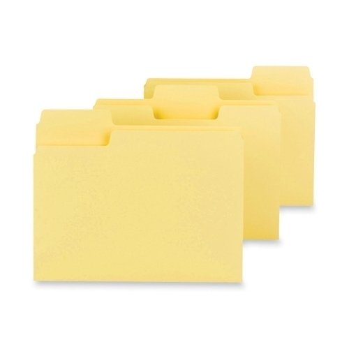 SmeadManufacturing Company Folder, Supertab, Ltr, 1/3", 100/Bx, Yellow(Pack Of 1)