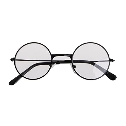 hero-s Lunettes à verres transparents pour enfants et femmes - Style vintage rétro - Avec grand cercle - Style nordique