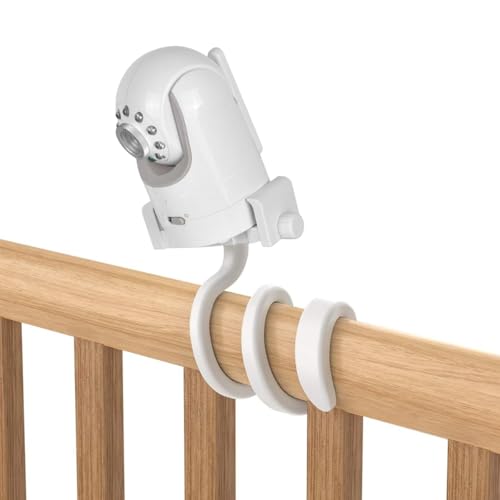 Image of ZORBES Baby Monitor Mount for Infant Optics DXR-8 /DXR-8 Pro, Flexible Clip | Flexible Arm, Secure Clip, Reduced Desk Clutter, Firm Construction, DXR-8 Fit, Check Compatibility Before Use