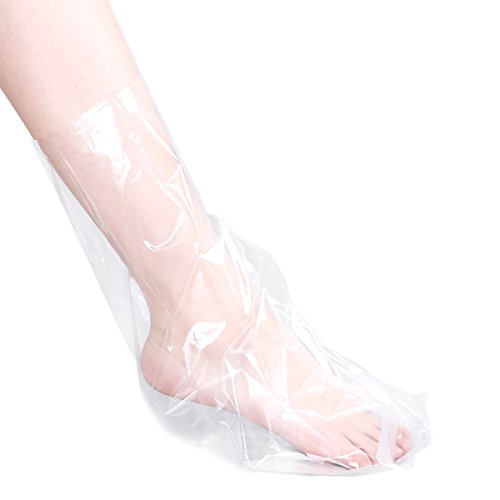 Makartt Paraffin Wax Liners, Larger and Thicker Plastic Hand and Foot Bags, Plastic Paraffin Bath Mitt Glove and Sock Liners for Therabath, Wax Treatment and Paraffin Wax Machine 50Count E-03