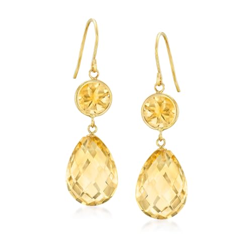 Ross-Simons 19.00 ct. t.w. Citrine Drop...