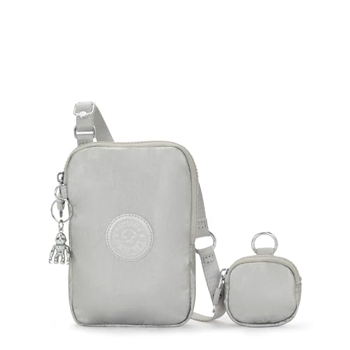 Pochette smartphone Kipling Elvin métallisée pour ranger cartes et mobile