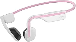 SHOKZ OpenMove Bluetooth Wireless Headphones with Mic, Bone Conduction Wireless Headset with 6H Playtime, IP55 Waterproof Sports Headphones for Running, Workout, Yoga (Himalayan Pink)