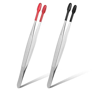 Teaaha 2 Stück Pinzette mit Gummispitzen