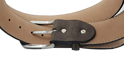 ESPERANTO Cintura 4 cm in Struzzo, Coccodrillo