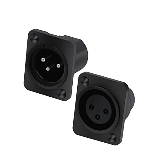 Connecteur XLR 3 broches mâle et femelle pour châssis micro 10 pièces