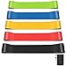 Bandas Elasticas Musculacion, Cintas Elasticas Fitness Látex Natural con 5 Niveles Ejercicios en Piernas, Gliteos y Brazos, Bandas Elasticas Fitness para Yoga, Pilates, Crossfit, Fuerza