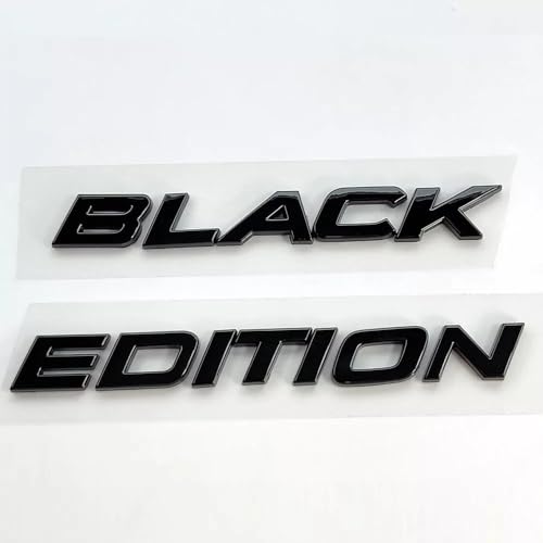 Image of 1x Black Edition Letters Emblem Badge Replacement for 2020-2021 Car Rear Decals Sticker (Gloss Black)