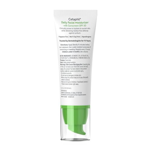 Cetaphil Daily Facial Moisturizer SPF 50, Fragrance-Free, 1.7oz, 2ct - image 8
