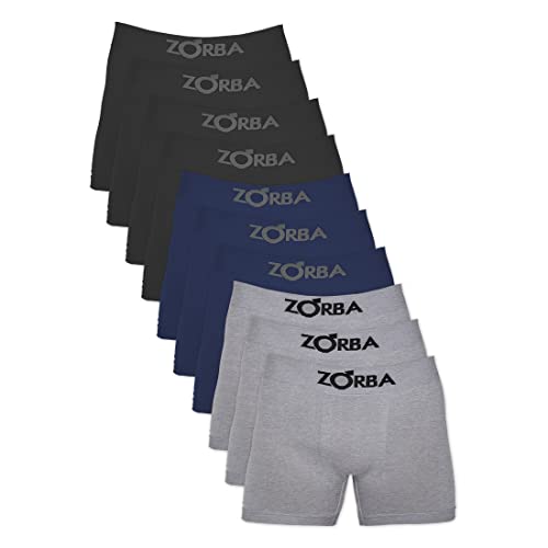 Kit 10 Cuecas Zorba Boxer sem costura 781