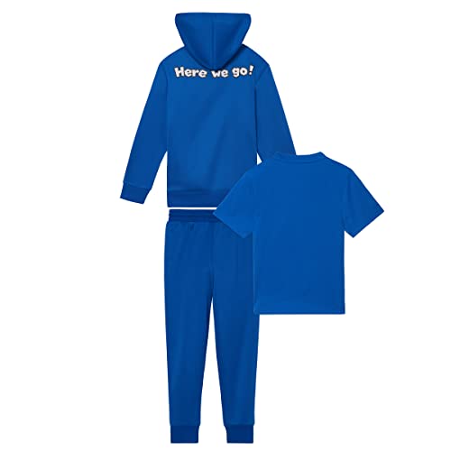 Nintendo Super Mario Boys 3-Piece Set, Super Mario Zip-Up Hoodie, T-Shirt, & Pants 3-Pack Bundle Set For Boys (Blue, Size 7) #TOP1