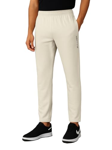 Image of BULLMER Trendy Solid Cotton Blend Regular Fit Trackpant for Men | Mid-Rise Trackpant for Men - Pack of 1