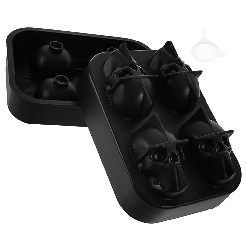 Molde para cubos de hielo de silicona con diseño calavera