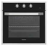 Corberó CCH509X Hornos Convencción Dimensiones 60x60x58, Capacidad 72L, Cristal Negro Perfil Inox, Convencional, 6 P.Puerta Doble Cristal Fácil Limpieza, 2600W Potencia Total, E. Energética A