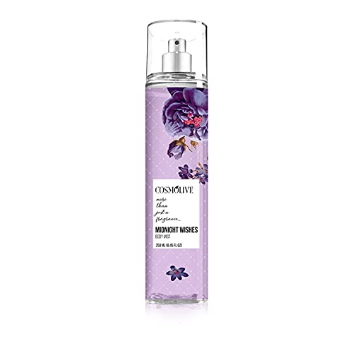 Midnight Wishes I Body Mist Spray Fragrance for Women I Purple Passion Fruit, Purple Peony Flower and Vanilla Orchid Scent I 8.45 Fluid Oz (250 ml)