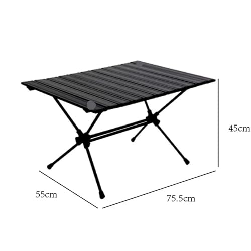 Table pliante portable en aluminium anodisé rigide pour repas extérieurs - 4
