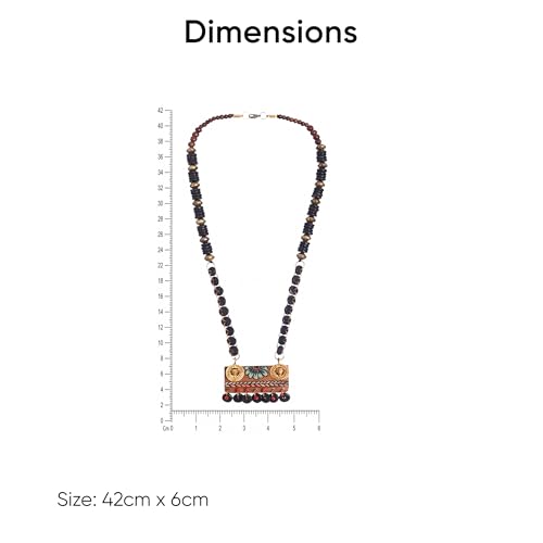 Image of AAKRITI ART CREATIONS Handcrafted Tribal Dhokra Necklace Collection | Angels, Guardians & Mythical-Inspired Artisan Brass Statement Jewelry | Ethnic, Artistic & Elegant Necklaces for Women