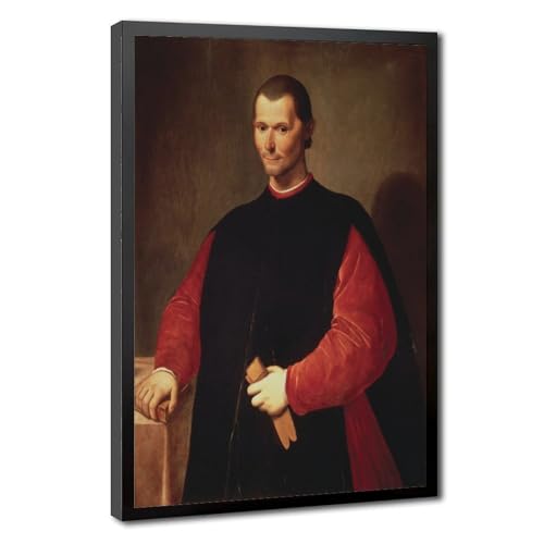 Toile Niccolo Machiavel Santi Di Tito cadre suspendu finition art de qualité