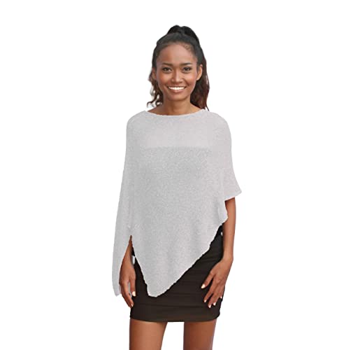 creazioni unique Poncho Femme - Châle Femme Elégant pour Cérémonies et Fêtes 100% Rayon avec Essence de Fleurs de Cerisier - Robe Femme Ete et Printemps...