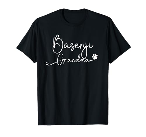 Basenji Grandma Design Basenji Dog Lovers Camiseta