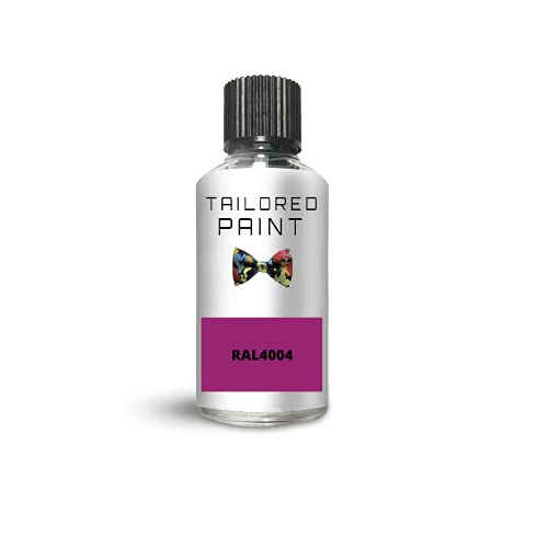 RAL4007 Purple Violet Matt Touch Up Paint with Brush Matt Paint for Wood, Metal, Plastic, PVC, UPVC, Fascia Soffit Furniture Boards - Indoor & Outdoor