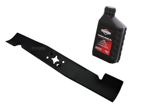 perfektGarten Cuchilla para cortacésped de 46 cm compatible con Viking MB 448 448.1 T TC TX 63587020100 + compatible con aceite Briggs&Stratton SAE30