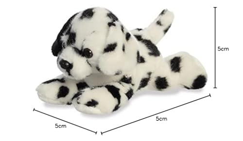 Aurora, 31821, Mini Flopsies Dipper Dalmatiner Hund, 20,3 cm, weiches Spielzeug, schwarz und weiß
