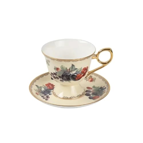 Tasse à café de style rétro plaquée Or, le cadeau de luxe idéal - 7