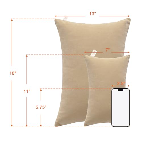 NTBAY 2 Pack Toddler Pillows, 13"x18" Microfiber Baby Pillows for Infant, Travel, Pets, Soft Machine Washable Pillows with Excellent Resilience for Neck, Wrist, Lumbar and Knee Support, Light Taupe - Image 5