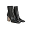 Black Smooth Leather