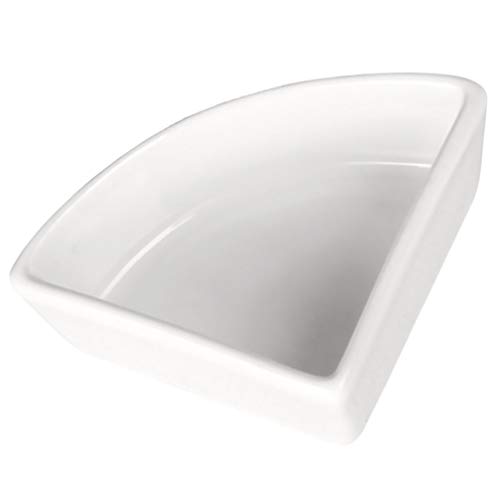 POPETPOP Bol pour Hamster, Bol en céramique pour Nourrir Les Hamsters et Les cochons d'Inde Blanc