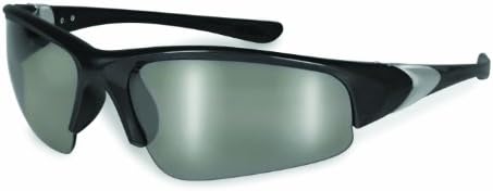 SSP Eyewear 3.00 Bifocal/Reader Safety Glasses with Black Frames and Mirrored Lenses, ENTIAT 3.0 BLK M
