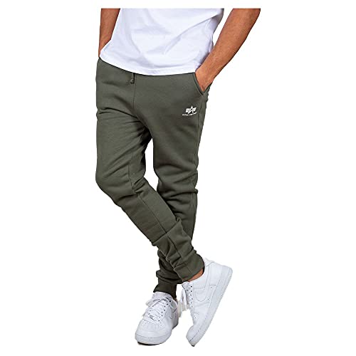 Alpha Industries Basic Jogger SL Jogginghose für Herren Dark Olive – Ansicht 1