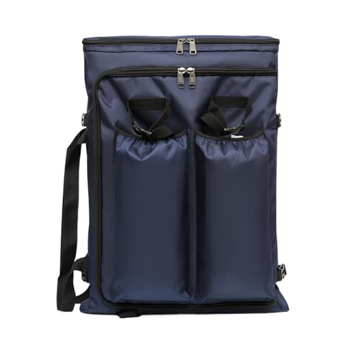 Zaino per lavagna artistica A2 con tasche multiple custodia portatile per tavolo da disegno 4 K borsa per schizzi con manico impermeabile per il trasporto per vernici tavolozza pennelli